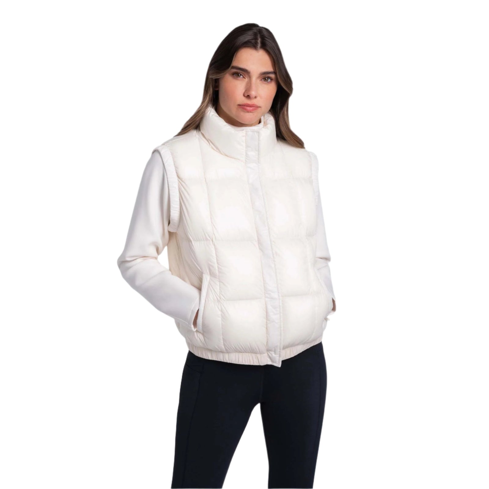 Lolë Lolë veste sans manches compressible en duvet Rose