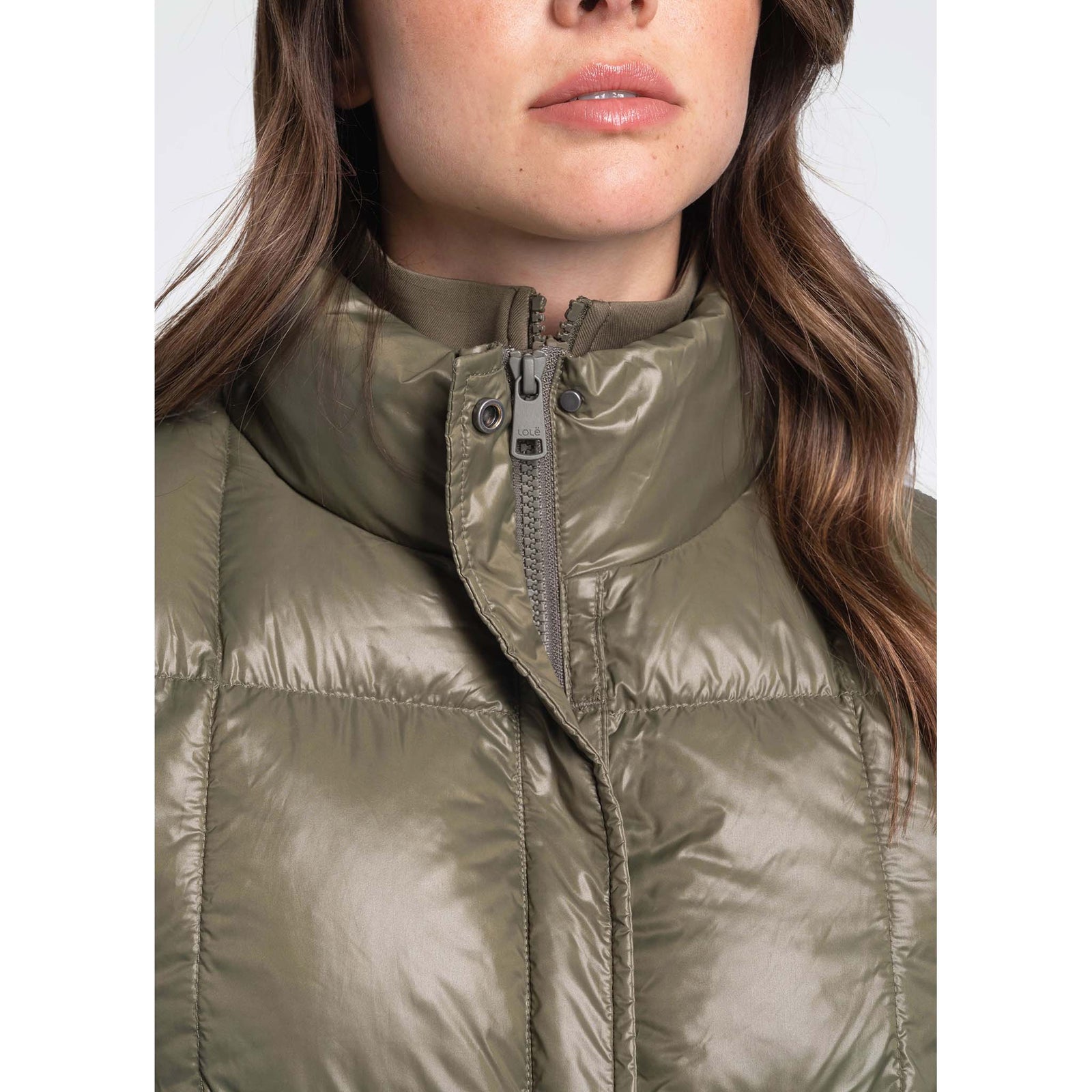 Lolë Lolë veste sans manches compressible en duvet Rose