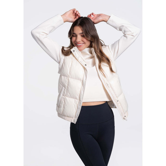 Lolë Lolë veste sans manches compressible en duvet Rose