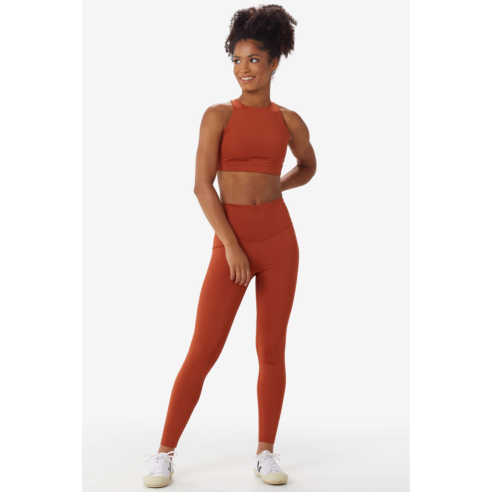 Lolë Lole Burst Up Bra soutien-gorge top de sport terracotta