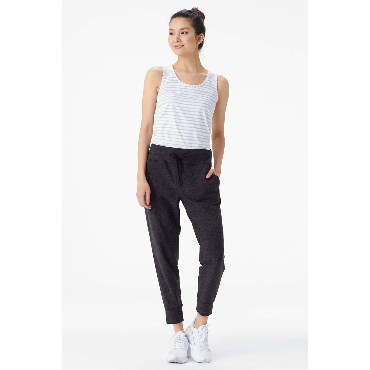 Lolë Lole Half Moon Jogger pantalon noir chiné pour femme