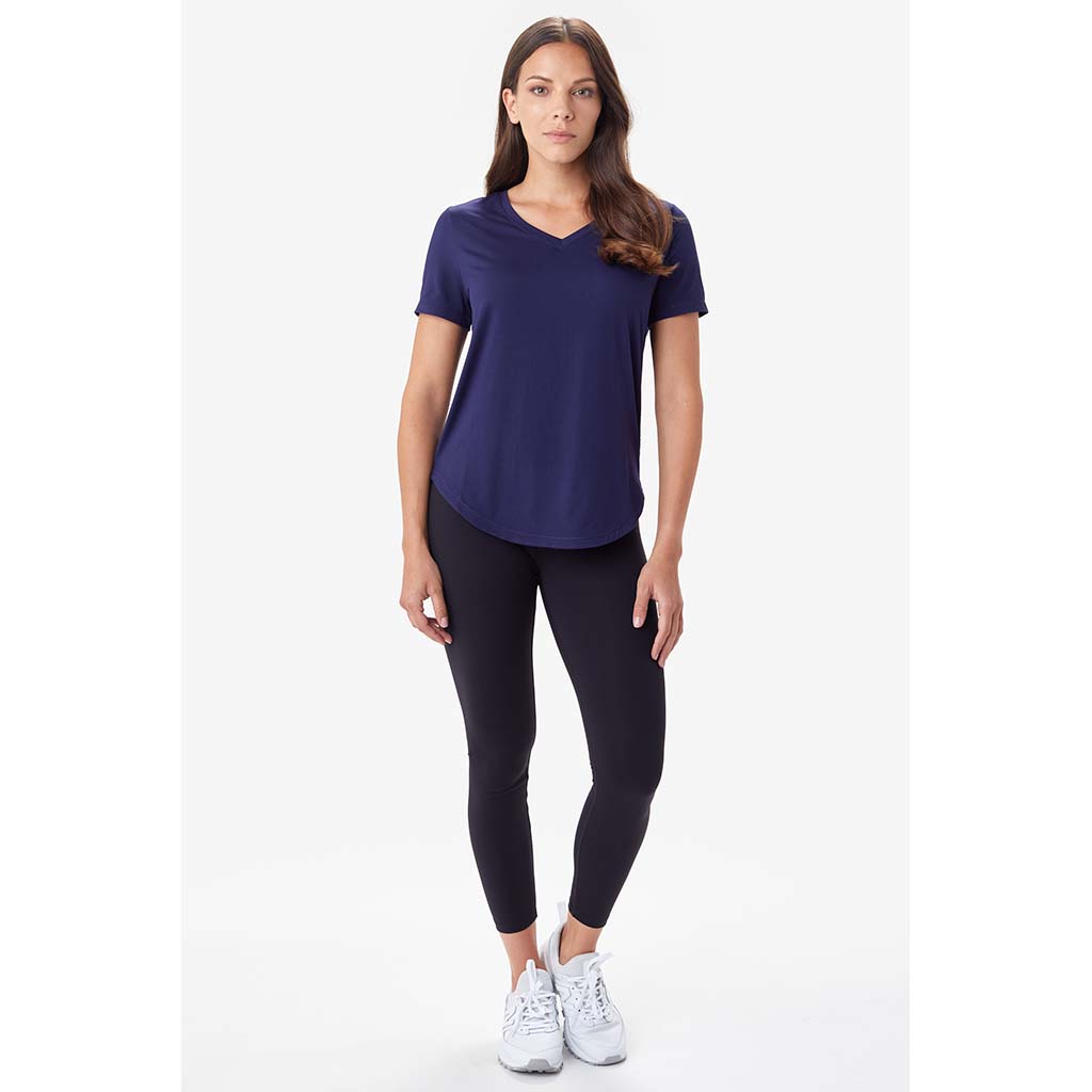 Lolë Lole t-shirt Fancy a col en V pour femme manches courtes