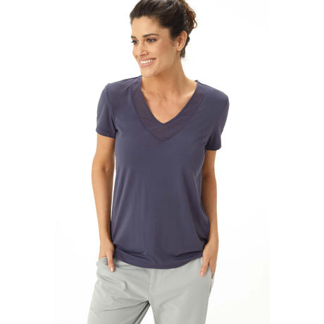 Lolë Lole t-shirt Fancy a col en V pour femme manches courtes