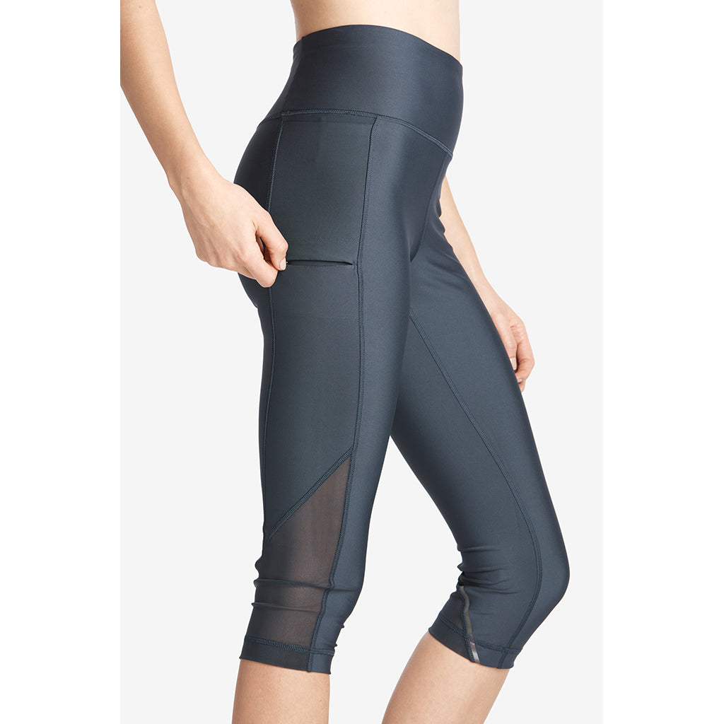 Lole Burst Capris leggings blue anchor vue lat 2