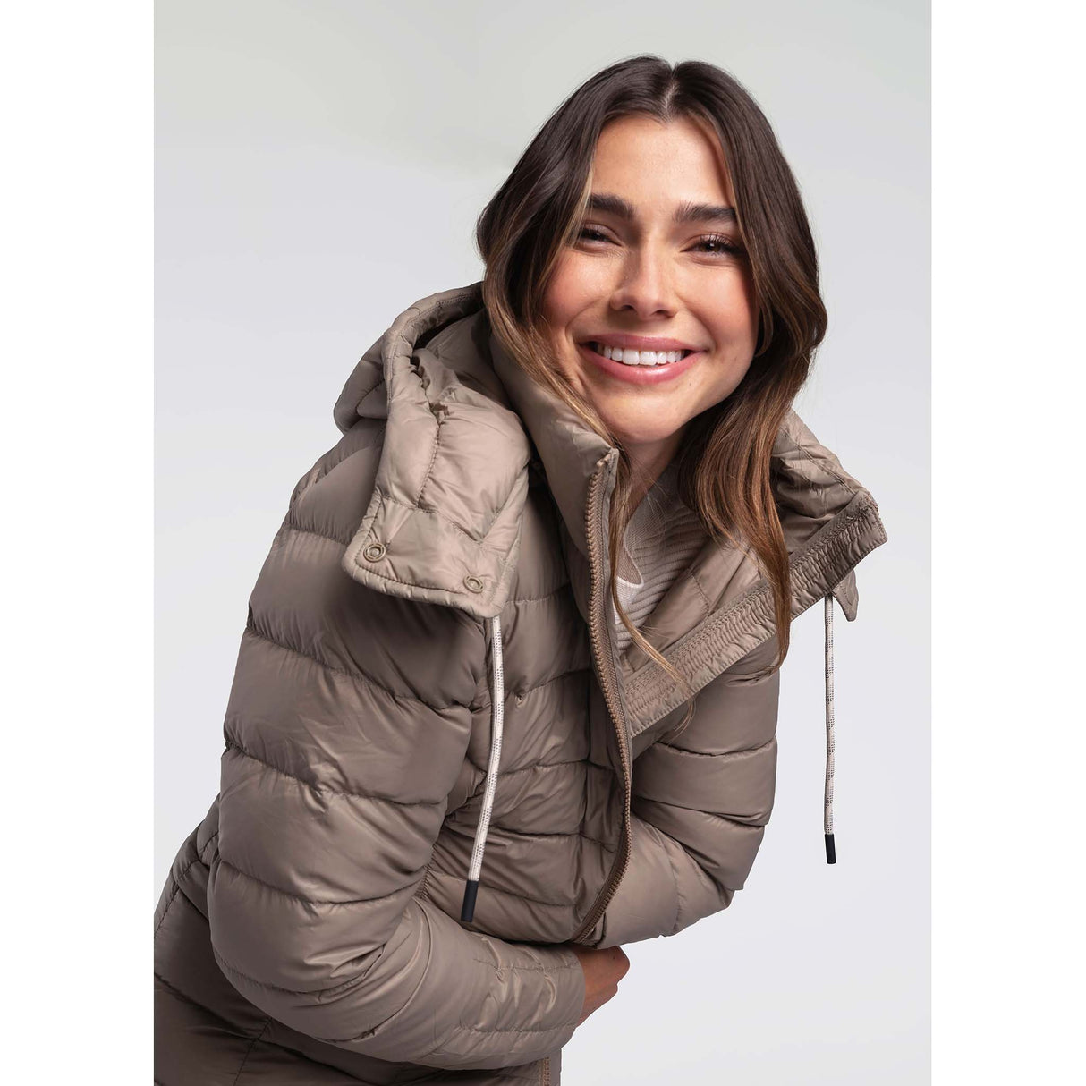 Lolë Claudia manteau long pour femme huitre live 3