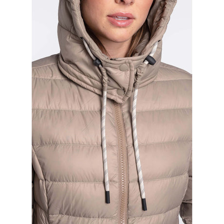Lolë Claudia manteau long pour femme huitre zip