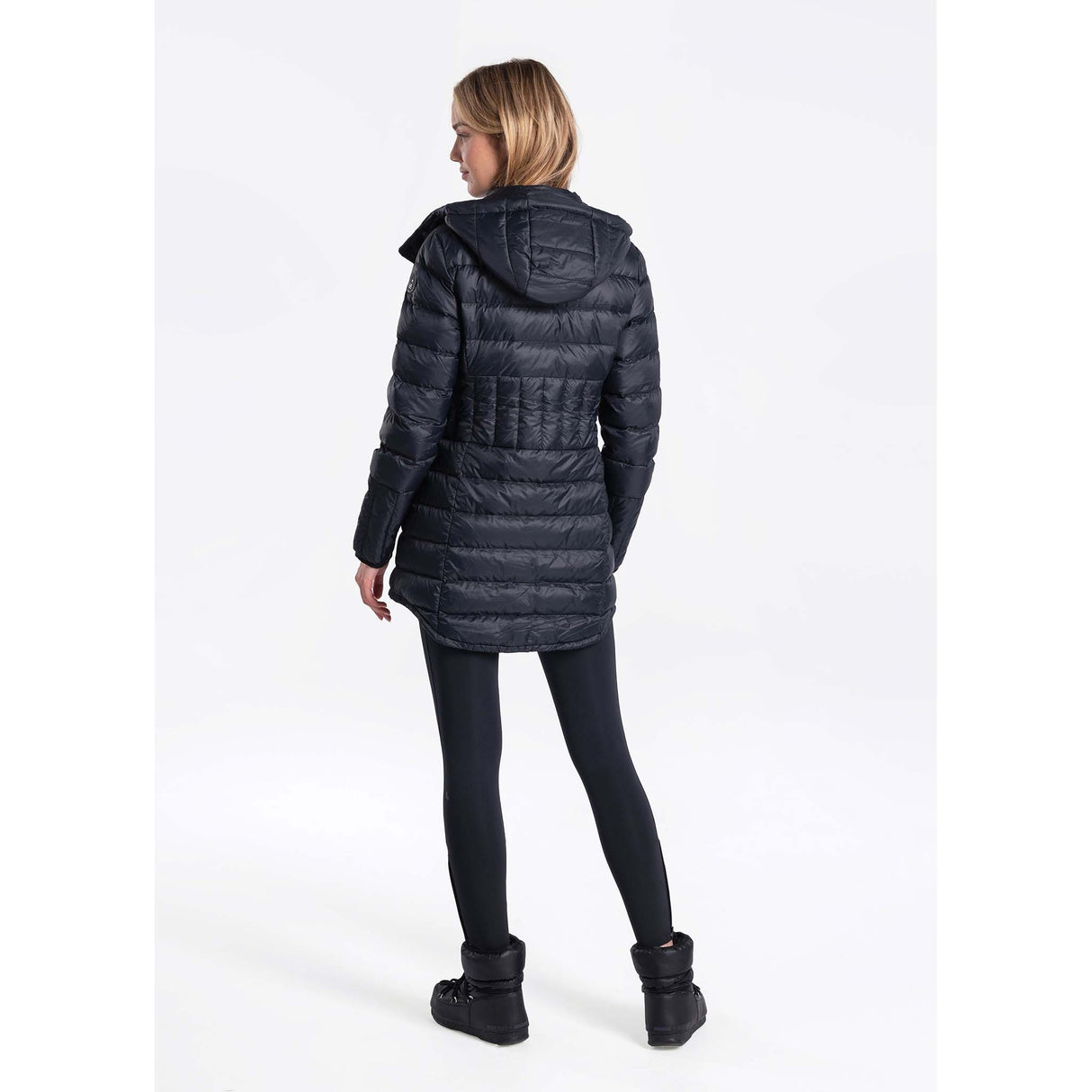 Lolë Claudia manteau long pour femme noir dos