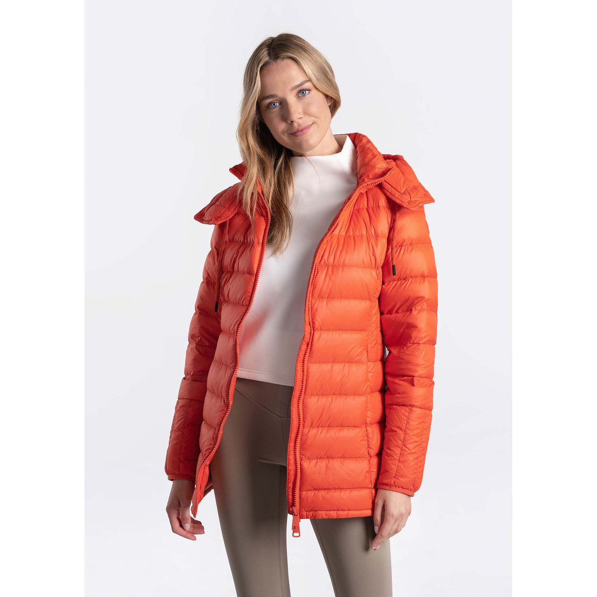 Lolë Claudia manteau long pour femme paprika