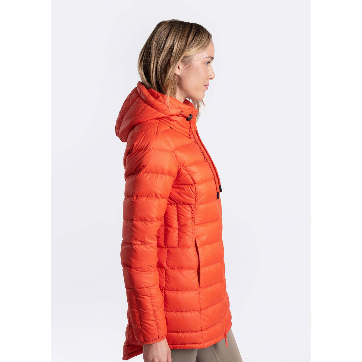 Lol Claudia down filled long jacket for women Soccer Sport Fitness