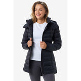 Lole manteau long léger en duvet Claudia noir pour femme