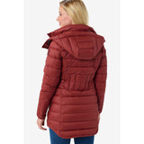 Lole manteau long léger en duvet Claudia saffron pour femme dos