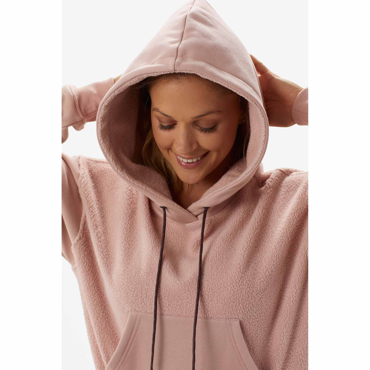 Lolë sweatshirt à capuche Constance Hoodie pour femme - Shadow Heather - capuchon