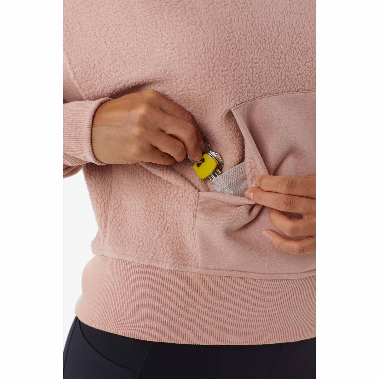 Lolë sweatshirt à capuche Constance Hoodie pour femme - Shadow Heather - pochette