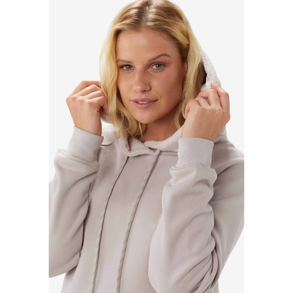 Lolë Robe à capuche Constance Hoodie Dress pour femme - Abalone - Capuche