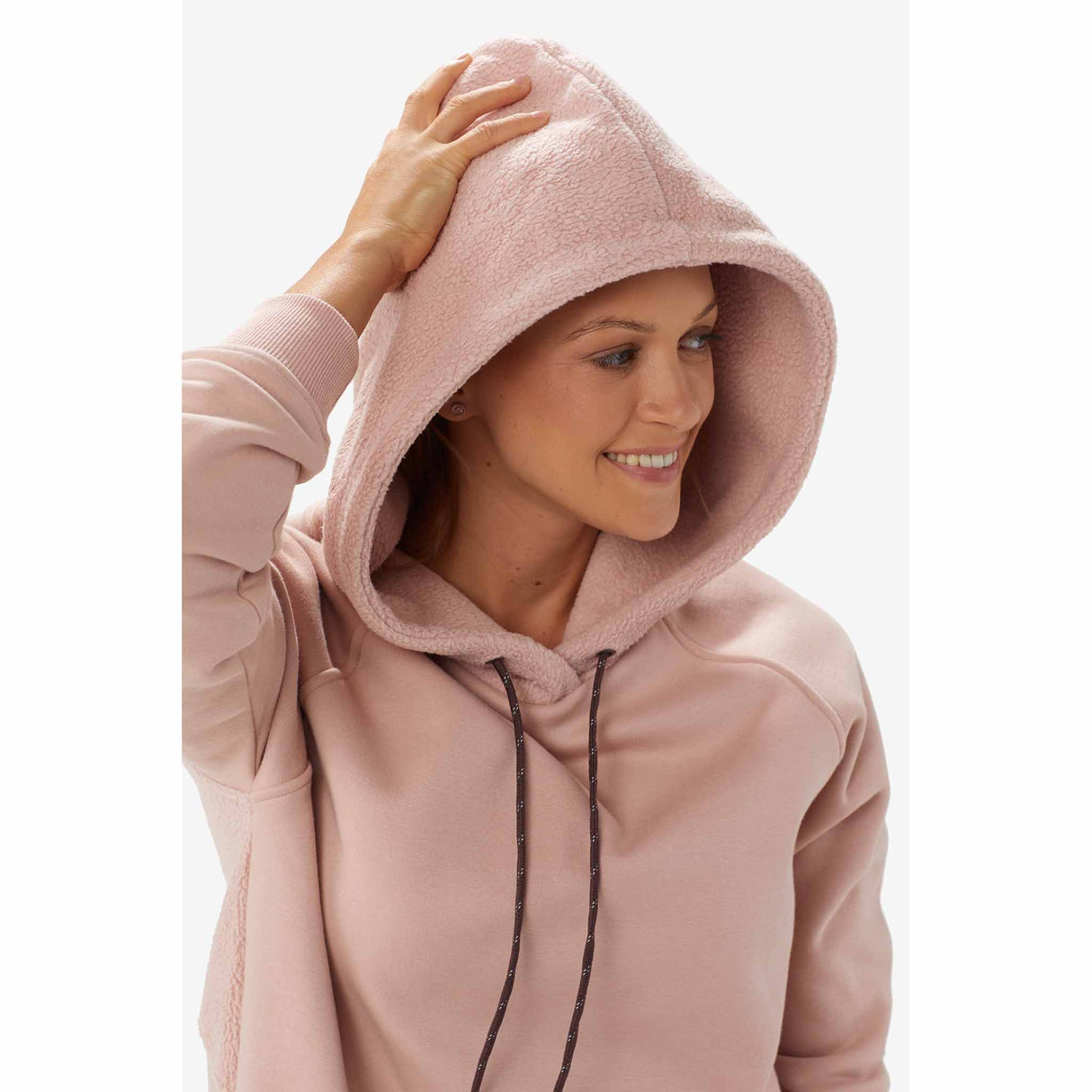 Lolë Robe à capuche Constance Hoodie Dress pour femme - Shadow Heather - Capuche