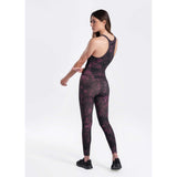 Lole leggings 7/8 taille haute Dalia crushed bloom purple pour femme dos