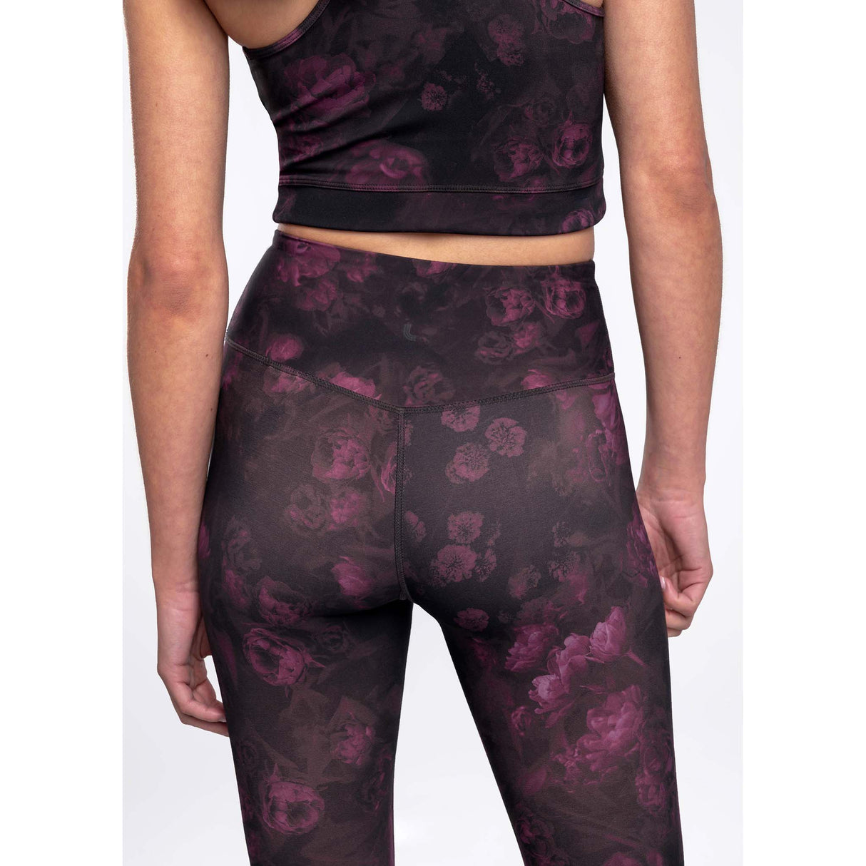 Lole leggings 7/8 taille haute Dalia crushed bloom purple pour femme dos