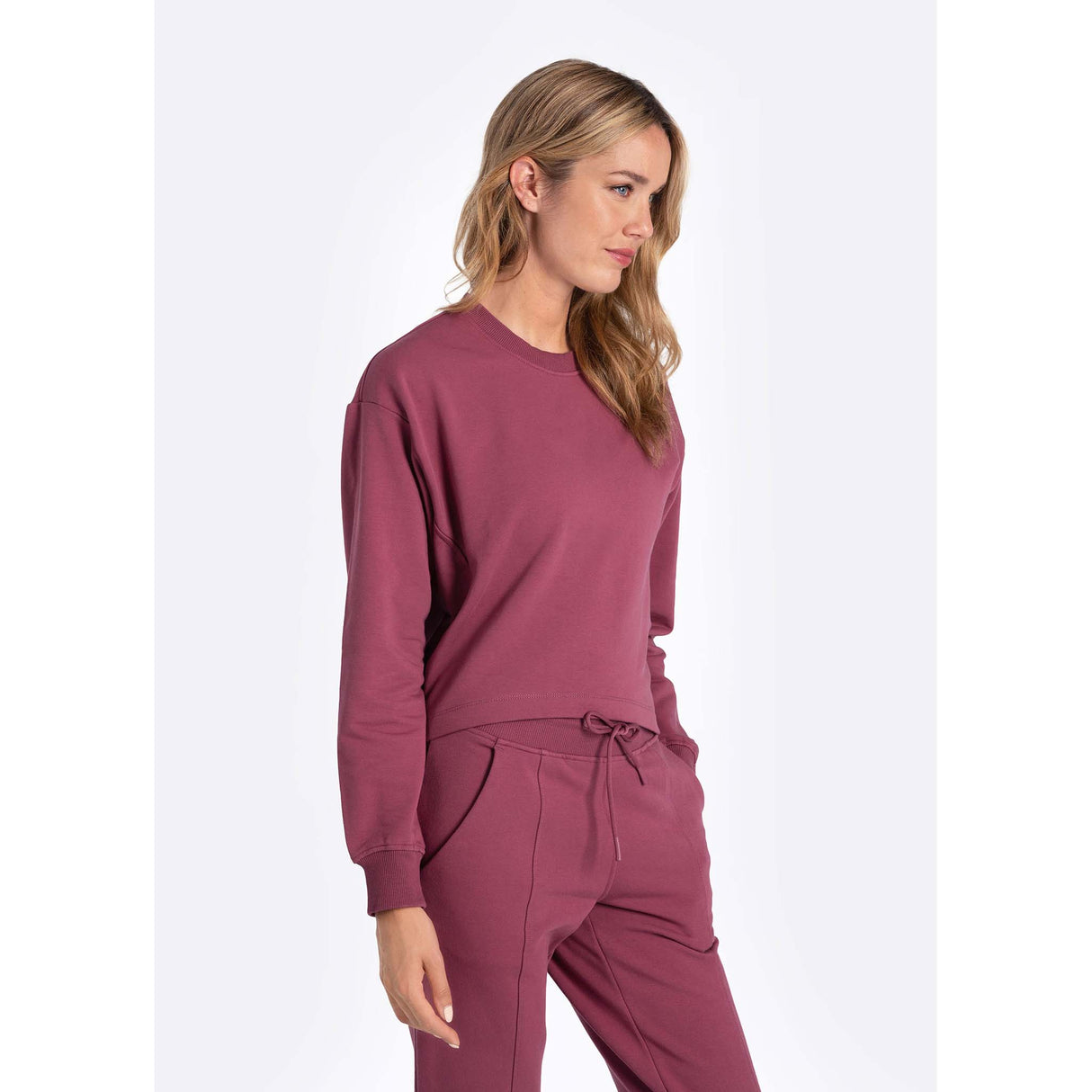 Lole Easy Pullover chandail manches longues chardon pour femme lateral