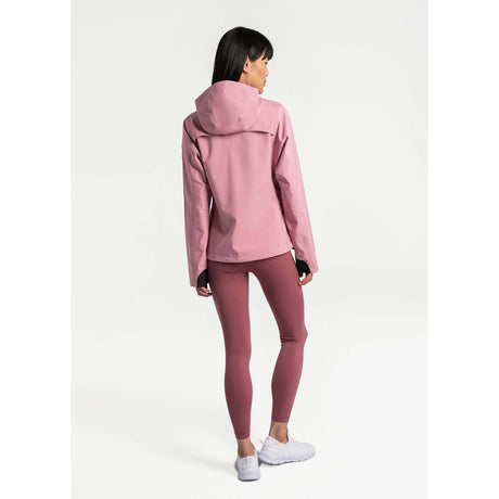 Lolë manteau de pluie Element femme dos- digital pourpre