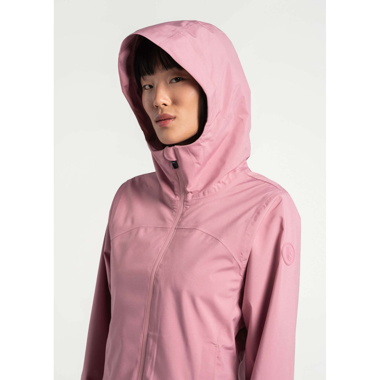 Lolë manteau de pluie Element femme capuchon- digital pourpre