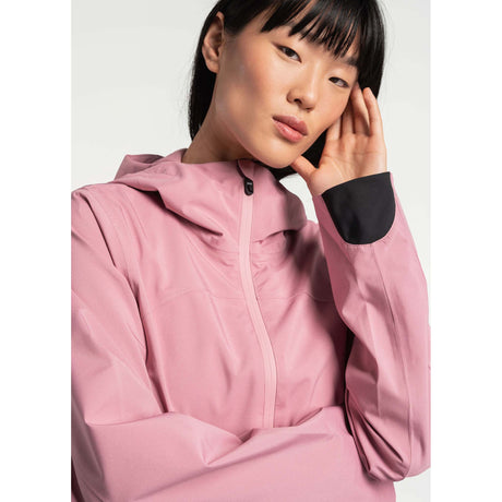 Lolë manteau de pluie Element femme manches details - digital pourpre