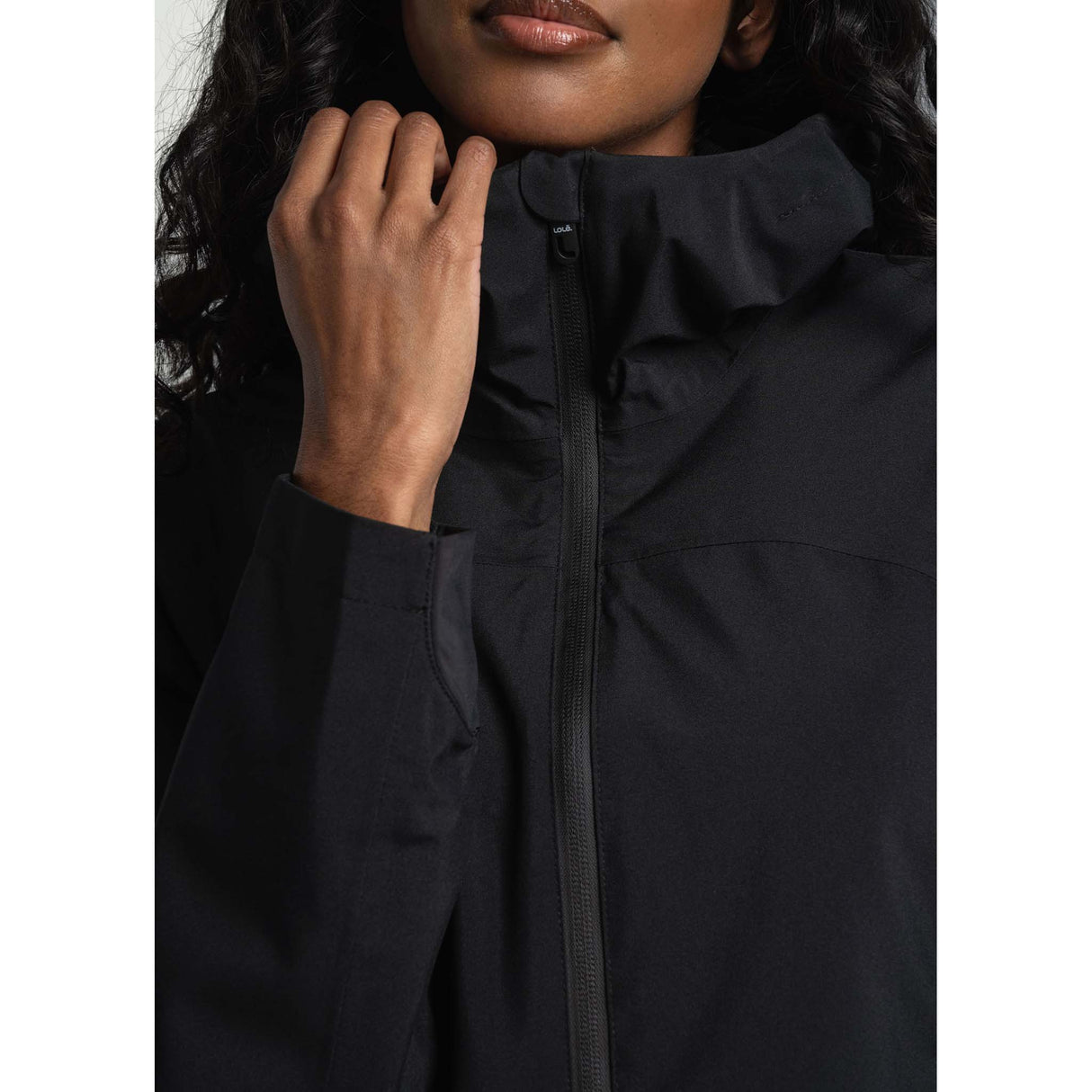 Lolë manteau de pluie Element femme zip- noir