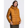 Lolë Emeline manteau en duvet avec capuchon pour femme - pacane