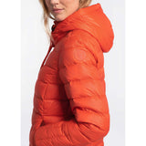 Lolë Emeline manteau en duvet avec capuchon pour femme - paprika lateral