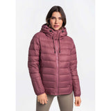 Lolë Emeline manteau en duvet avec capuchon pour femme - chardon