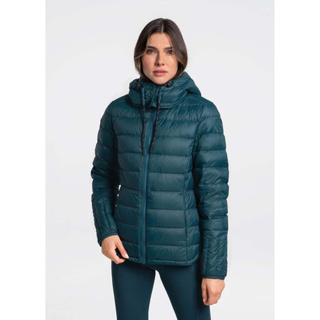 Lolë Emeline manteau en duvet avec capuchon pour femme - emeraude