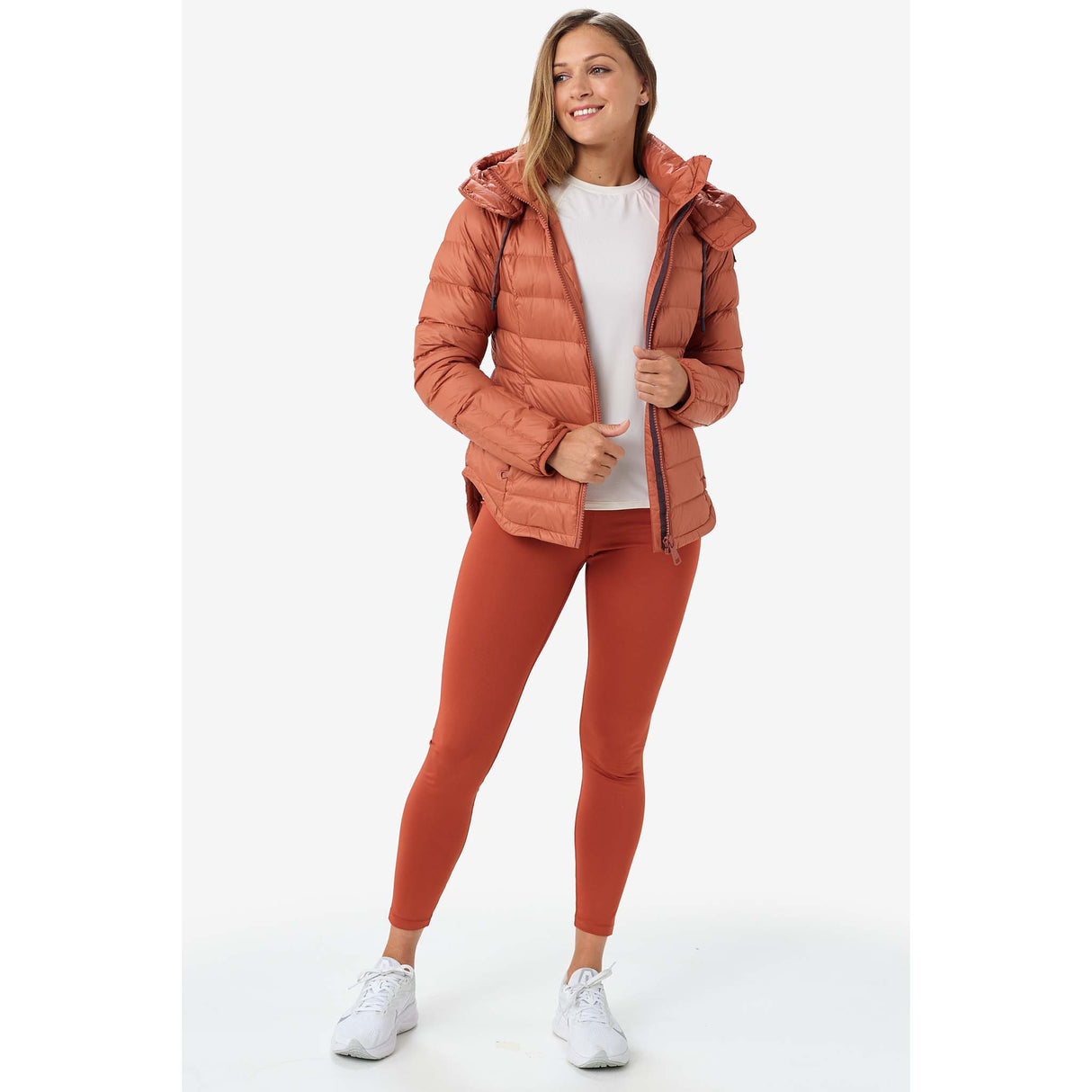 Lole manteau léger en duvet Emeline pour femme terracotta live