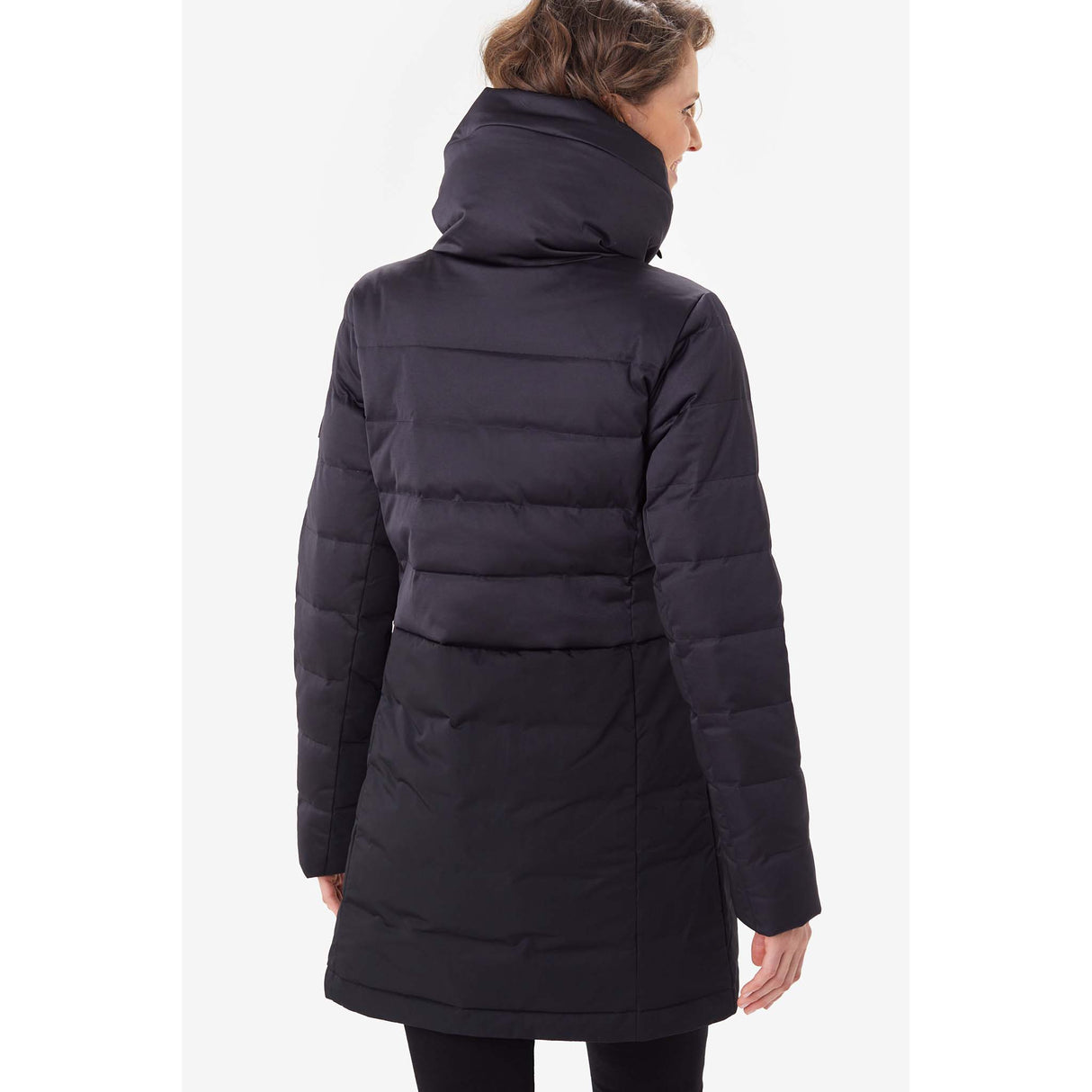 Lole Faith manteau d'hiver long noir pour femme dos