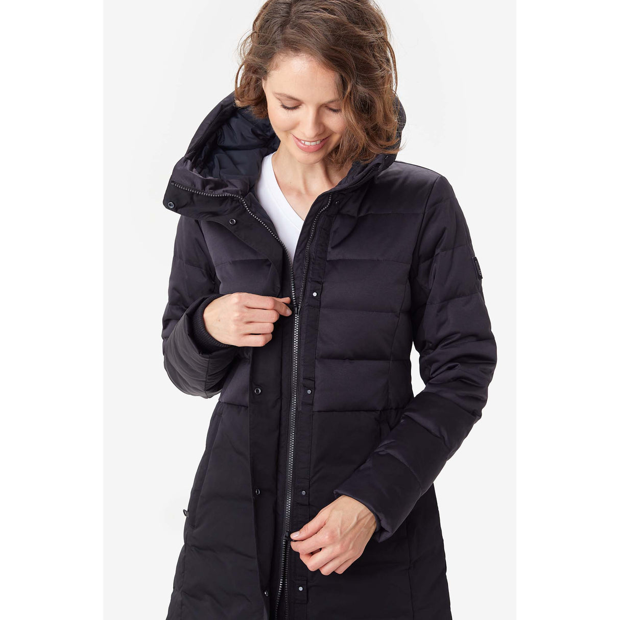 Lole Faith manteau d'hiver long noir pour femme