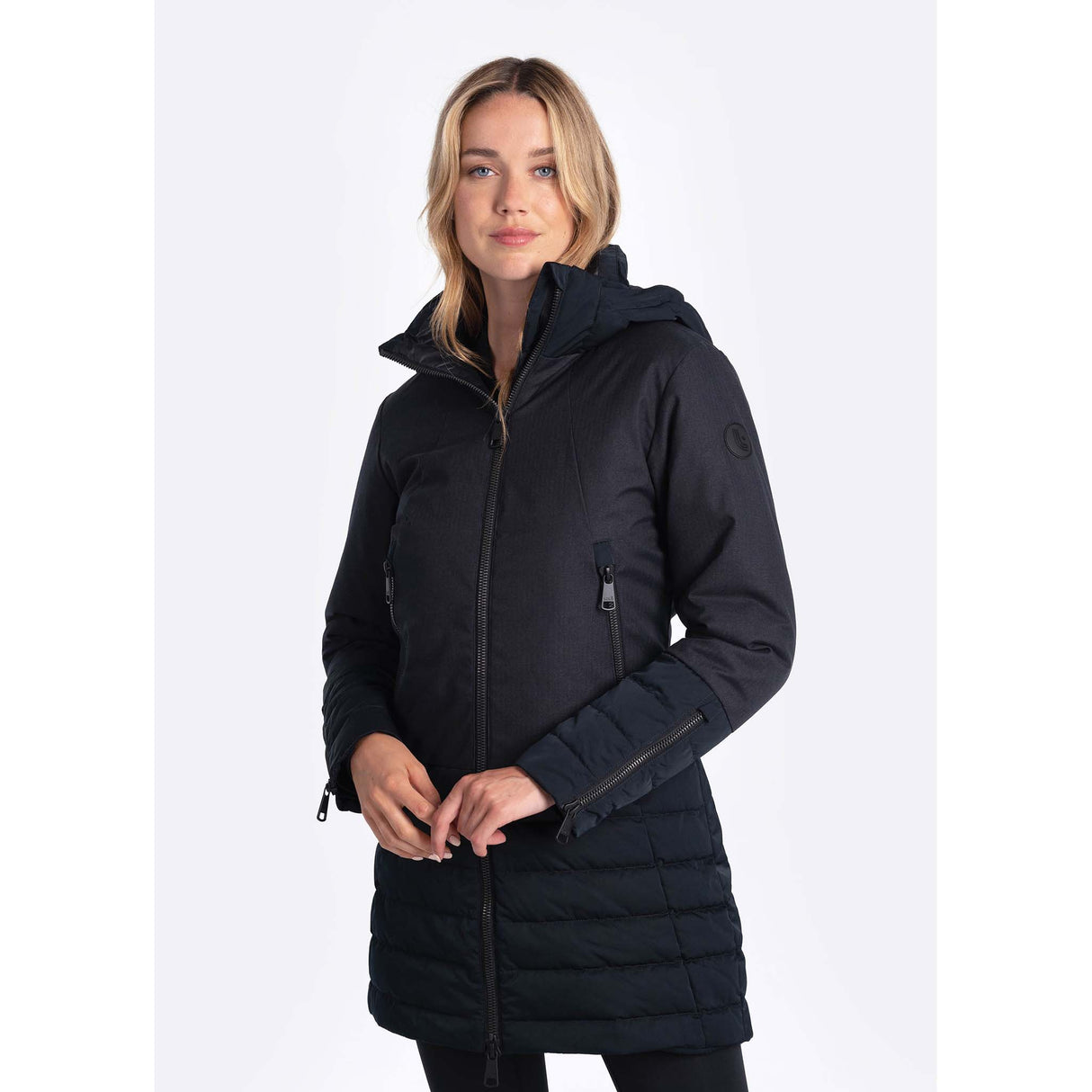 Lolë Faith manteau d'hiver long noir pour femme