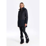 Lolë Faith manteau d'hiver long noir pour femme live