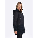 Lolë Faith manteau d'hiver long noir pour femme lateral