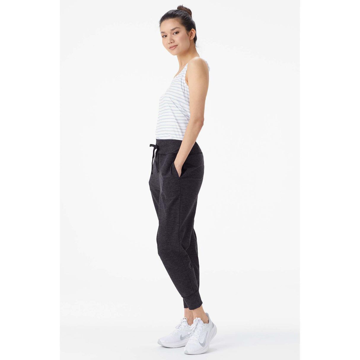 Lole Half Moon Jogger pantalon noir chiné live 2