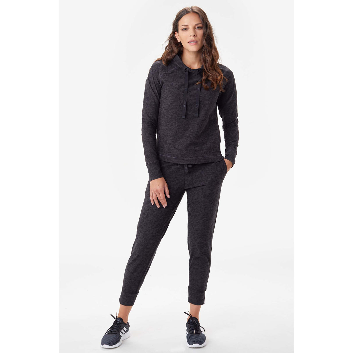 Lole Half Moon Jogger pantalon noir chiné femme live