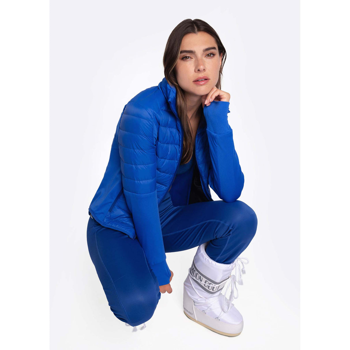 Lolë Just Full Zip cardigan sport lapis pour femme live 3