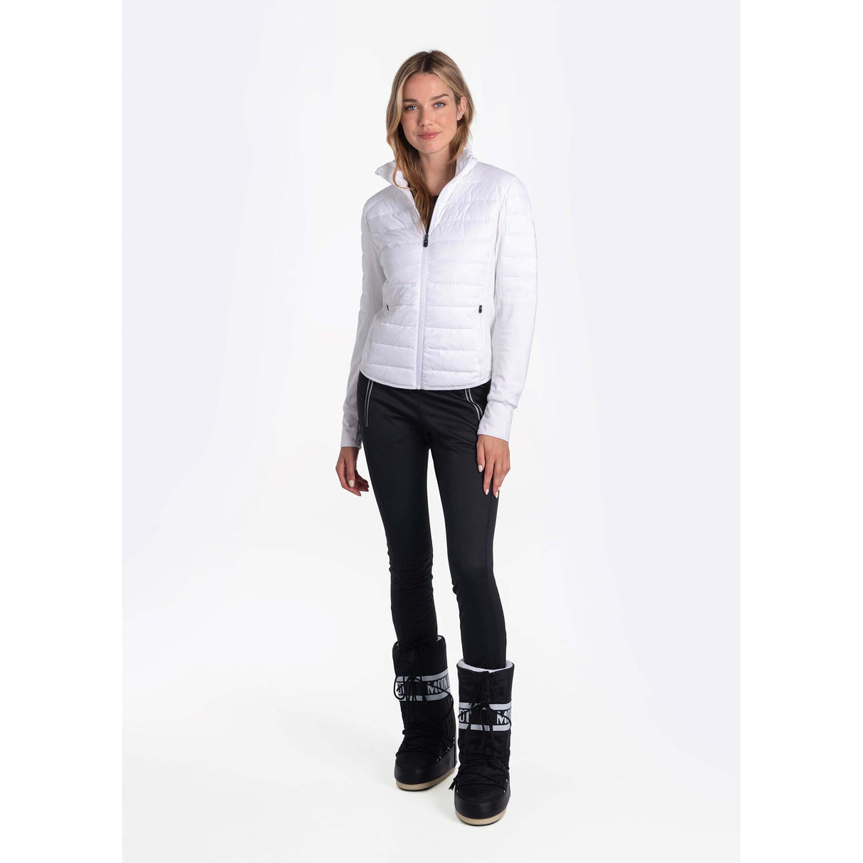 Lolë Just Full Zip cardigan sport blanc pour femme live