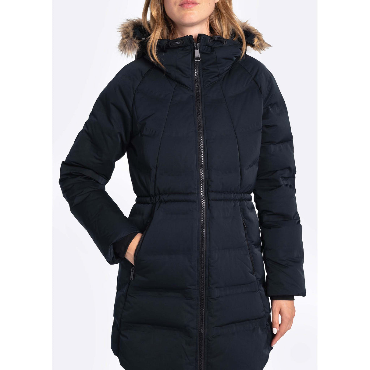 Lolë Katie manteau d'hiver en duvet noir pour femme zip