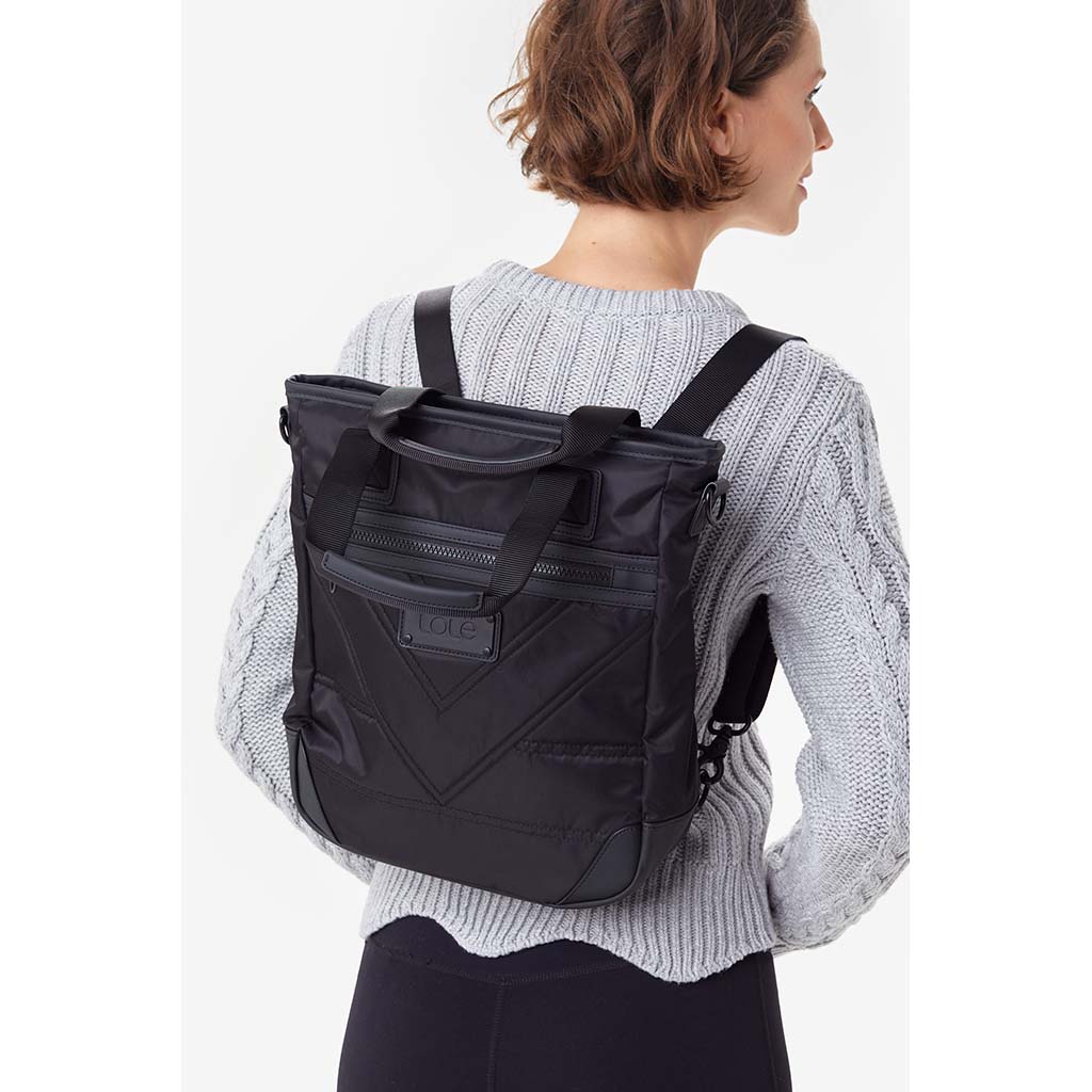 Lole sac fourre-tout saisonnier Mini Lily noir bandoulière au dos 2