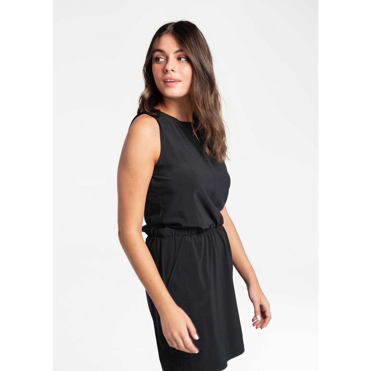 Lolë Robe sans manches Momentum lateral - noir