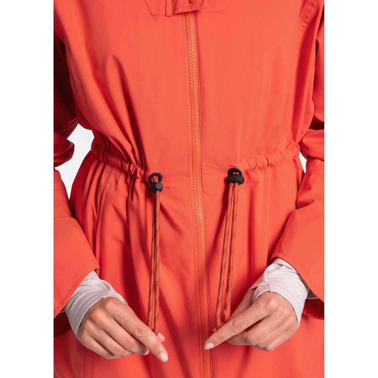 Lole Piper manteau de pluie à capuchon paprika pour femme taille