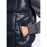 Lolë veste sans manches compressible en duvet Rose noir details poche