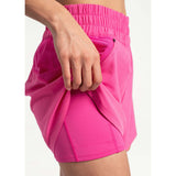 Lole Running shorts de course à pied femme cuissard- rhubarbe