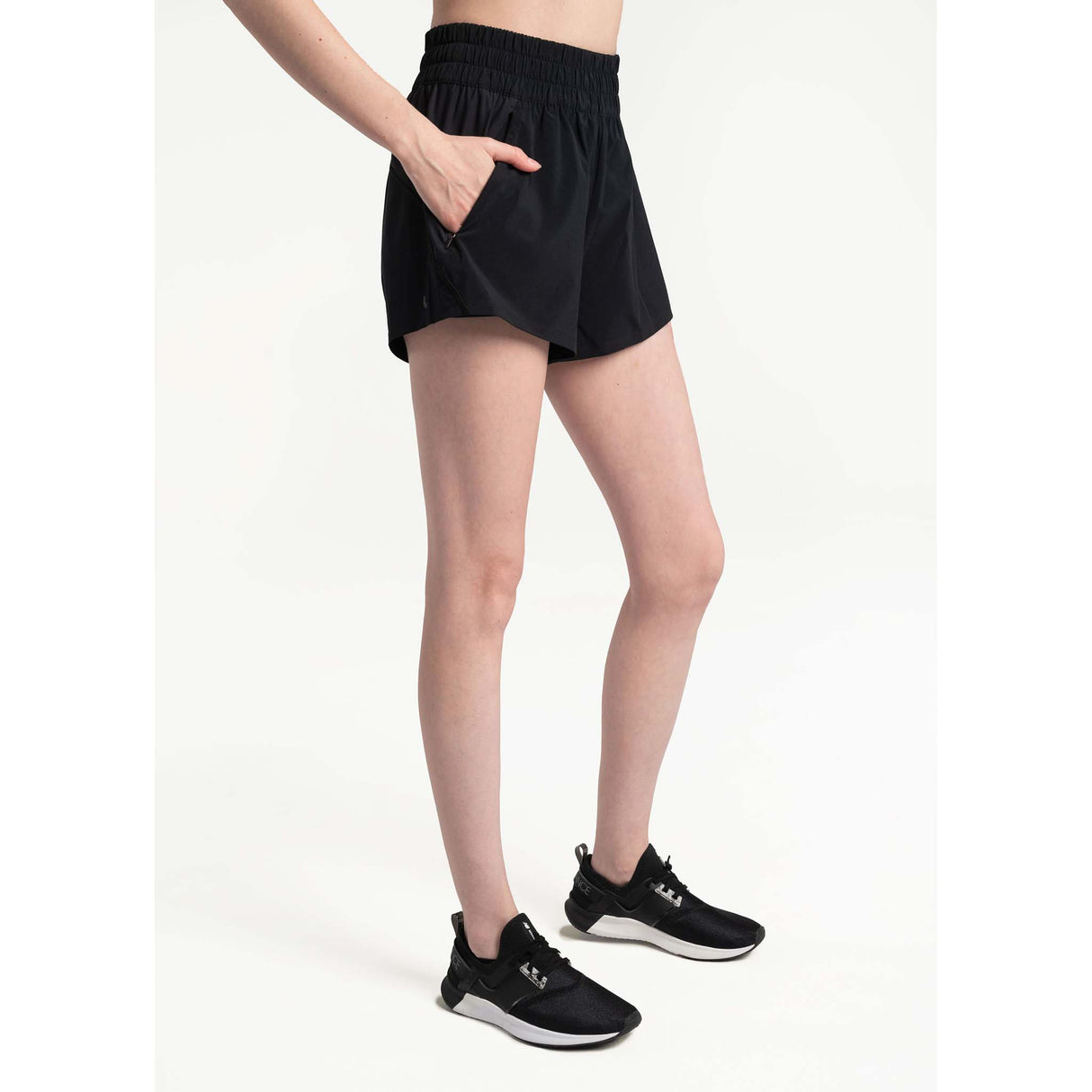 Lole Running shorts de course à pied femme latréral- noir