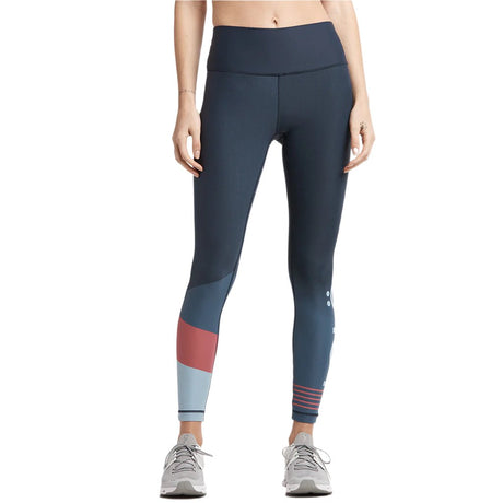 Lole Sierra ankle leggings blue anchor colorblock