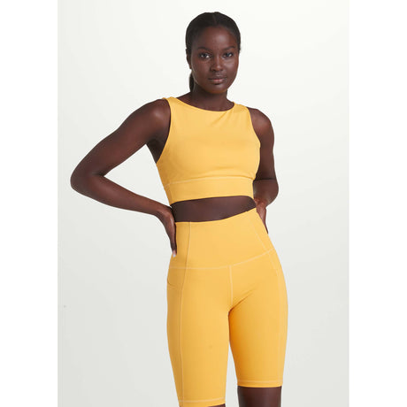 Lole top de sport Step Up marigold femme face