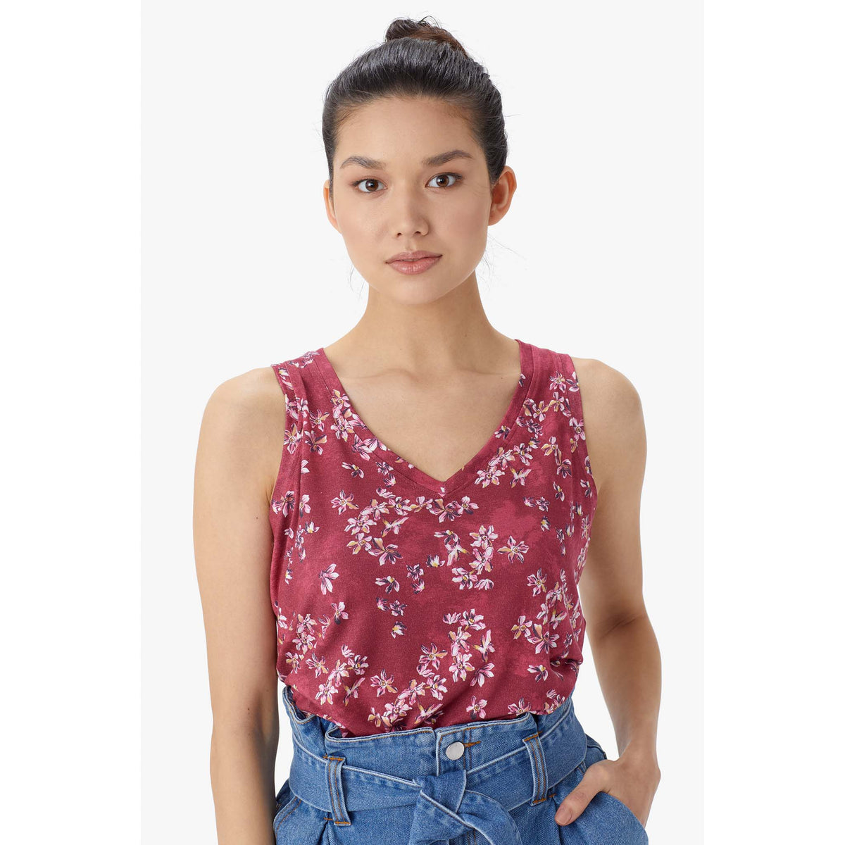 Lole camisole Agda a col en V earth red romantic flow